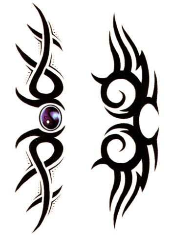 Tattoo-Forest: Tatouage Temporaire Tribal Noir Bijou