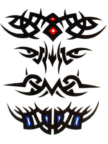Tattoo-Forest: Tatouage Temporaire Tribal Noir Ephemere