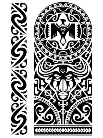 Tattoo-Forest: Tatouage Temporaire Tribal Polynesien Aigle