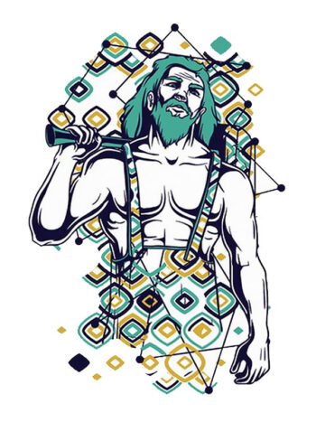 Tattoo-Forest: Tatouage Temporaire Viking Geometrie Homme