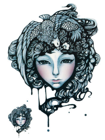 Tattoo-Forest: Tatouage Temporaire Visage Femme Art