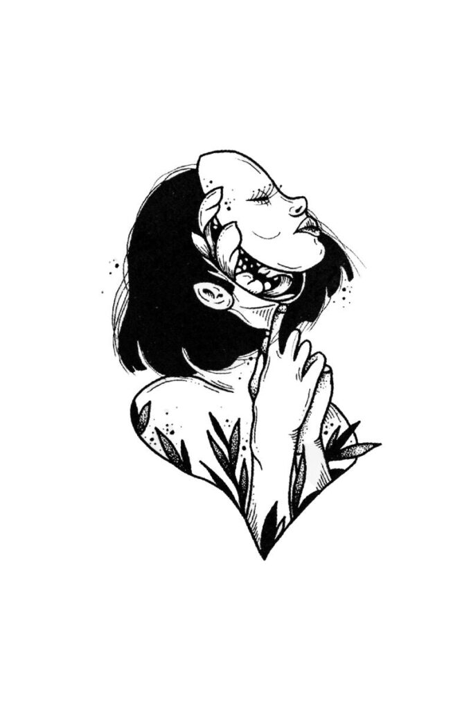 Tattoo-Forest: Tatouage Temporaire Visage Masque Femme