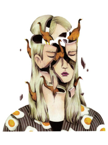 Tattoo-Forest: Tatouage Temporaire Visage Surrealiste Dinosaure