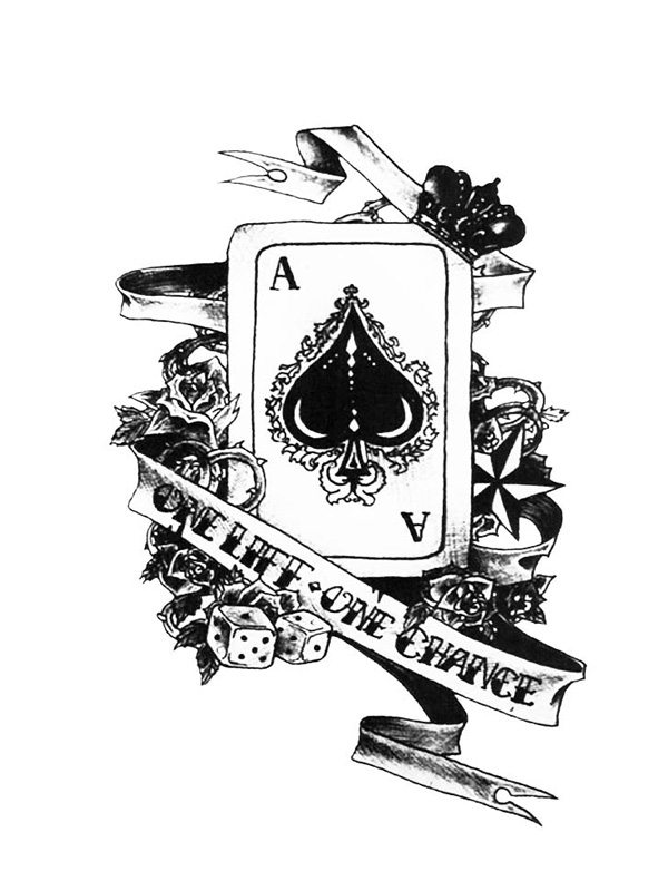 Tatouage Temporaire As de Pique