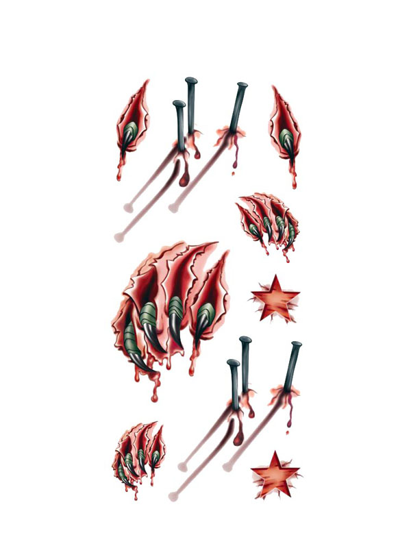 Tatouage Temporaire Blessure